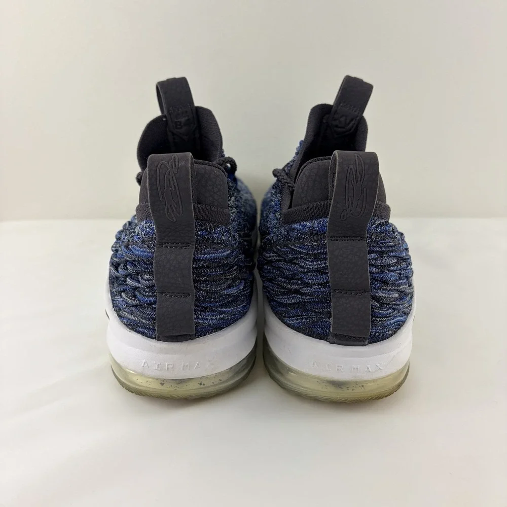 Nike LeBron 15 Low Blue Knit Basketball Shoes Men's Size 13‎ AO1755-400